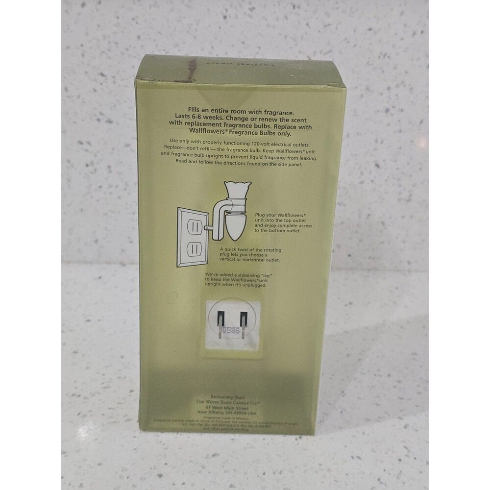 White Barn Wallflowers Fragrance Warmer Diffuser Plug-in Bartlett Pear NIB - Picture 4 of 5